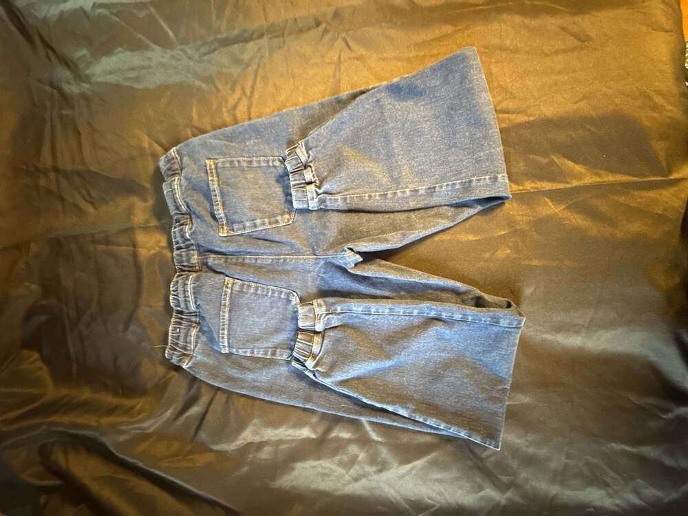 LOFT Outlet Women Blue Denim Jogger Pants Drawstring Waist Size S